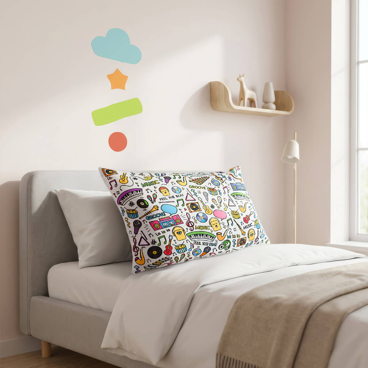 FEEL THE BEAT PILLOW CASE