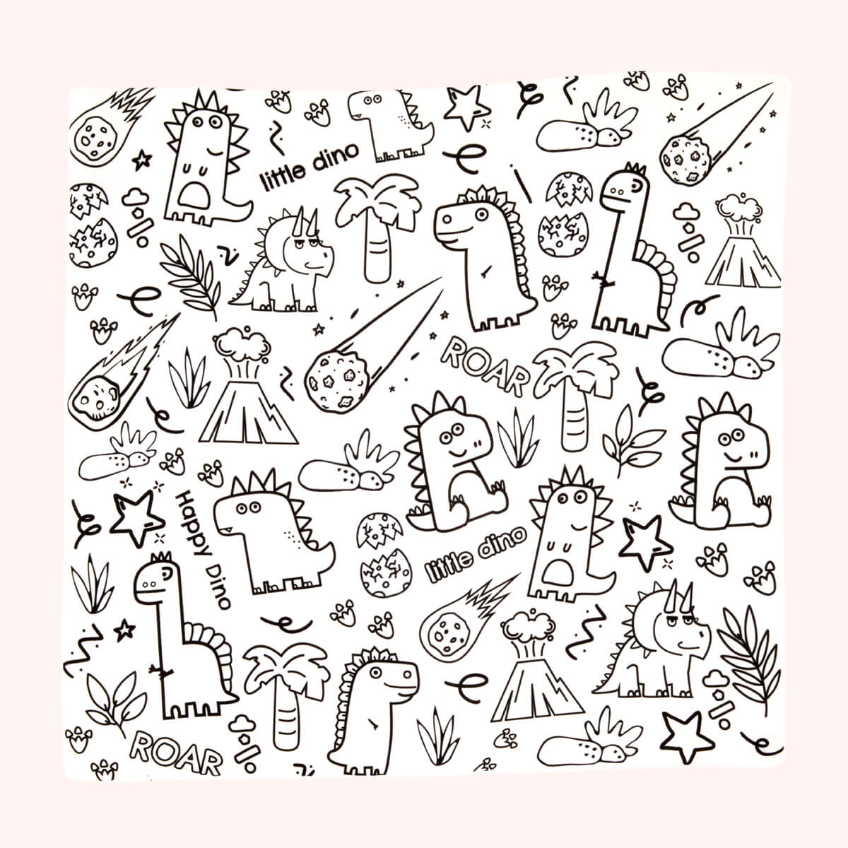 LITTLE DINO WORLD PILLOW CASE
