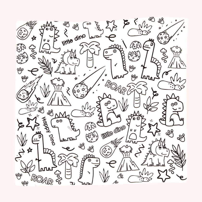 LITTLE DINO WORLD PILLOW CASE
