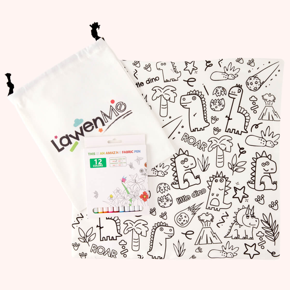 LITTLE DINO WORLD PILLOW CASE