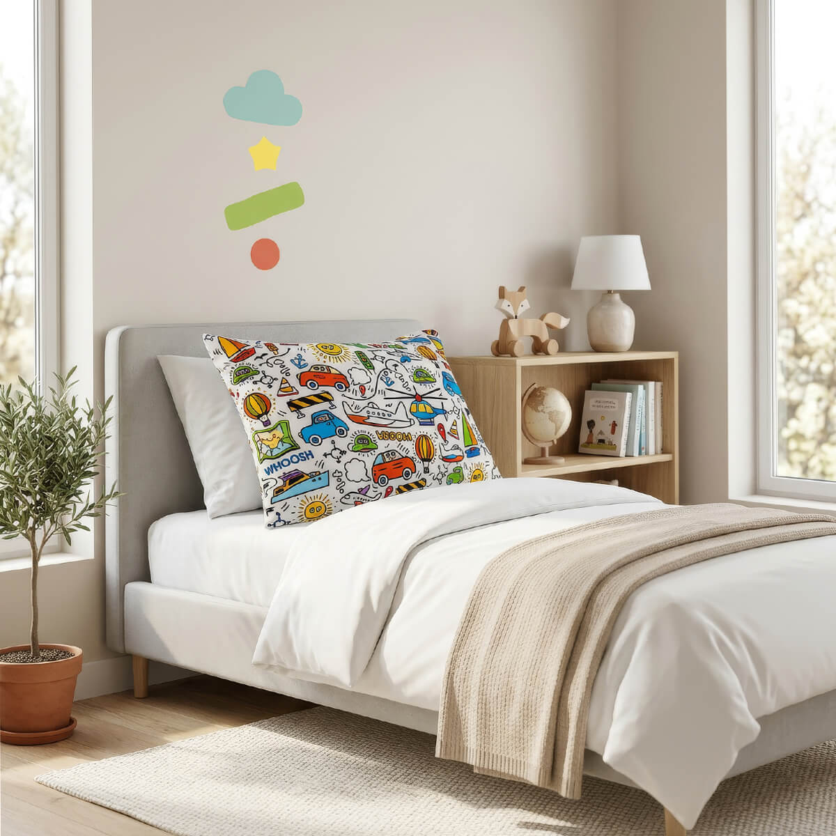 VROOM & GO PILLOW CASE