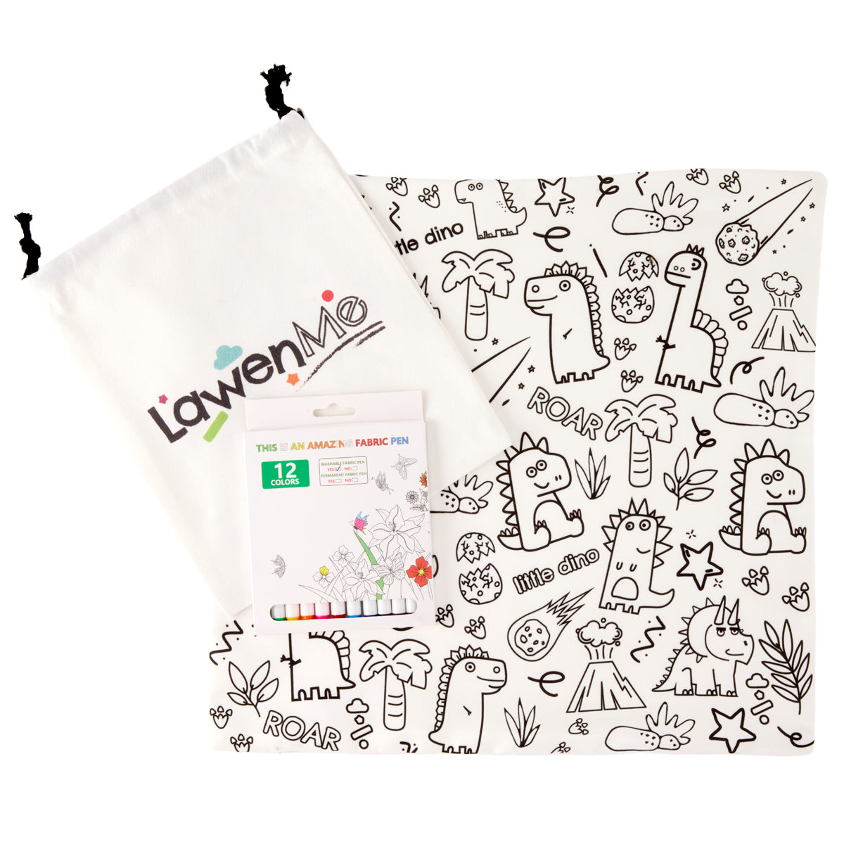 LITTLE DINO WORLD PILLOW CASE