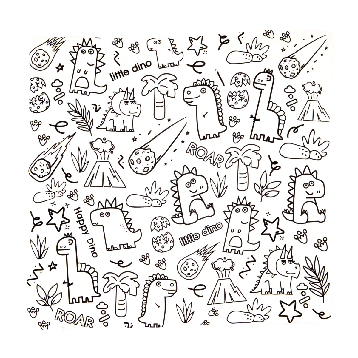 LITTLE DINO WORLD PILLOW CASE