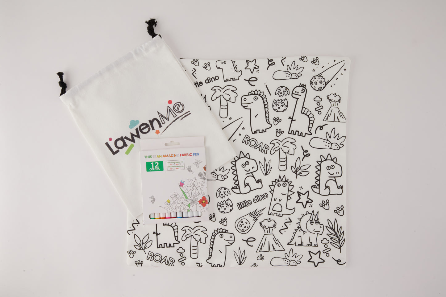 LITTLE DINO WORLD PILLOW CASE